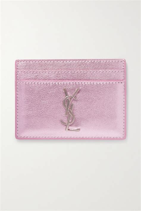 ysl cardholder pink|ysl card holder with zipper.